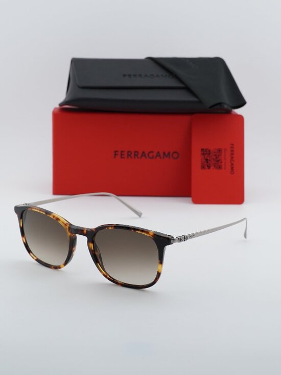 Salvatore Ferragamo SF2846SCP 219 Square Sunglasses - Dark  display picture 1